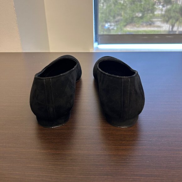 Manolo Blahnik Magergapla Flats.  Black Suede.  Size 39 (9).  NEVER WORN - Picture 5 of 6